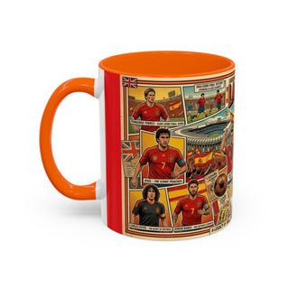 La Selección de España Soccer Legends Mug | Accent Coffee Mug 11oz or 15oz