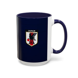 Japan Football Crest Mug | JFA Soccer Emblem Accent Coffee Mug