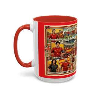 La Selección de España Soccer Legends Mug | Accent Coffee Mug 11oz or 15oz