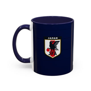 Japan Football Crest Mug | JFA Soccer Emblem Accent Coffee Mug