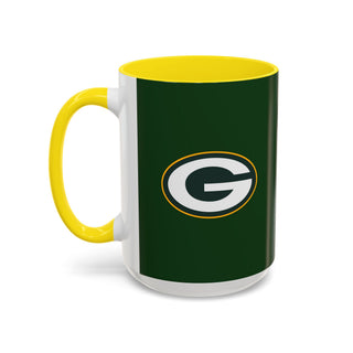 Green Bay Packers Accent Coffee Mug — NFL Team Logo 11/15oz