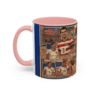 US Men's National Team Soccer Legends Mug | Vintage Collage, Soccer Players