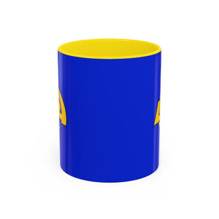 Los Angeles Rams Blue & Yellow Accent Coffee Mug — Team Logo Fan Mug