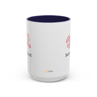 Switzerland Alpine Heritage Coffee Mug | Swiss Mountains, Edelweiss Accent
