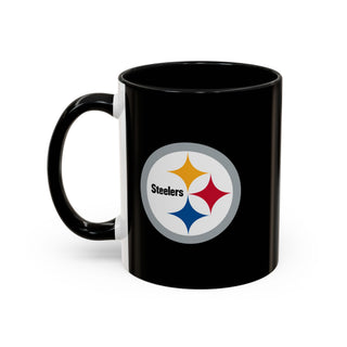 Pittsburgh Steelers Accent Coffee Mug — NFL Team Logo Ceramic (11/15oz)