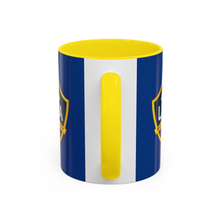 LA Galaxy Logo Accent Coffee Mug | Soccer Team Coffee Mug