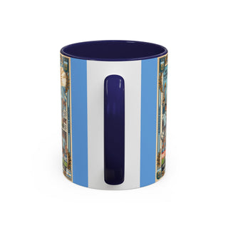 Argentina Soccer Legends Collage Mug | Accent Coffee Mug