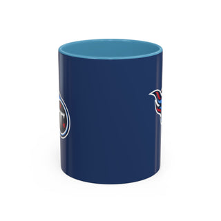 Tennessee Titans Accent Coffee Mug — Navy NFL Logo (11oz & 15oz)