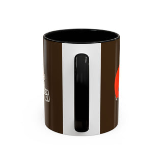 Cleveland Browns Helmet Accent Coffee Mug — Brown & Orange NFL Fan Gift (11/15oz)