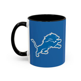 Detroit Lions Accent Coffee Mug — Blue & Black Interior (11/15oz)
