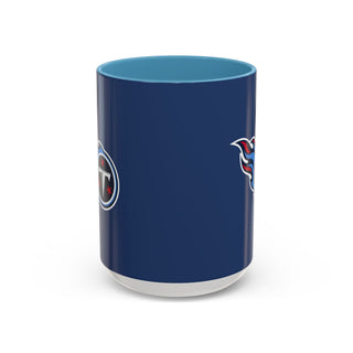 Tennessee Titans Accent Coffee Mug — Navy NFL Logo (11oz & 15oz)