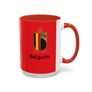Belgium Crest Mug | Royal Belgian FA 1895 Accent Coffee Mug
