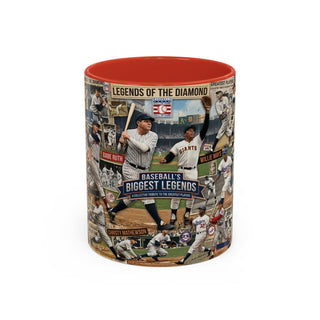 Baseball Legends Collage Mug | Accent Coffee Mug 11oz 15oz