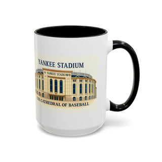 Yankee Stadium Illustration Accent Coffee Mug | Baseball Fan, Sports Collectible