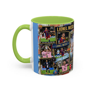 Lionel Messi Legendary Career Mug | World Cup Champion 2022 Accent Coffee Mug