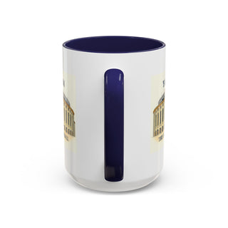 Yankee Stadium Illustration Accent Coffee Mug | Baseball Fan, Sports Collectible