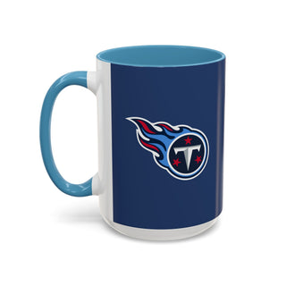 Tennessee Titans Accent Coffee Mug — Navy NFL Logo (11oz & 15oz)