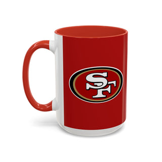 San Francisco 49ers Logo Accent Coffee Mug – NFL Fan Gift (11/15oz)