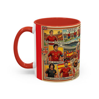 La Selección de España Soccer Legends Mug | Accent Coffee Mug 11oz or 15oz