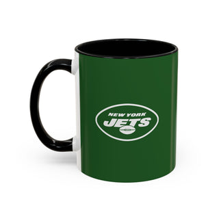 New York Jets Accent Coffee Mug — 11/15oz Team Logo Fan Gift