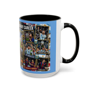 Lionel Messi Legendary Career Mug | World Cup Champion 2022 Accent Coffee Mug