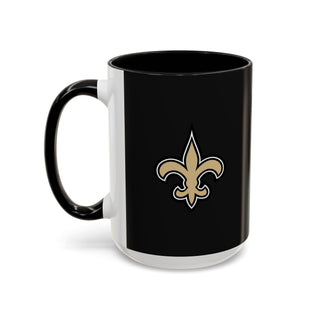 New Orleans Saints Accent Coffee Mug — NFL Fan Ceramic Mug (11/15oz)