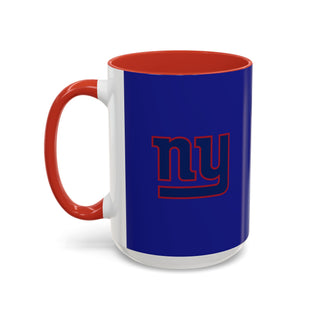 New York Giants Accent Coffee Mug — NFL Team Logo 11/15oz