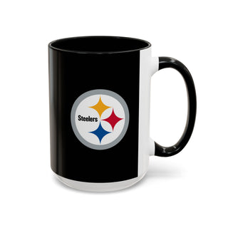Pittsburgh Steelers Accent Coffee Mug — NFL Team Logo Ceramic (11/15oz)