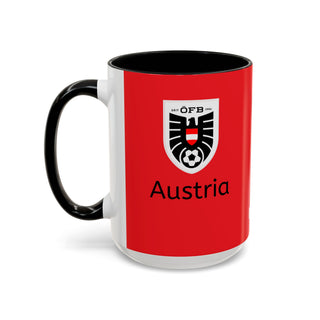 Austria Football Crest Mug | Accent Coffee Mug 11oz 15oz
