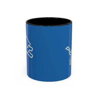 Detroit Lions Accent Coffee Mug — Blue & Black Interior (11/15oz)