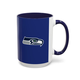 Seattle Seahawks Logo Accent Coffee Mug — NFL Team 11/15oz