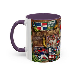 Dominican Baseball Classic Collage Mug | Accent Coffee Mug
