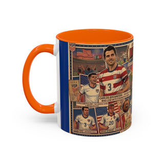 US Men's National Team Soccer Legends Mug | Vintage Collage, Soccer Players