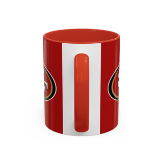 San Francisco 49ers Logo Accent Coffee Mug – NFL Fan Gift (11/15oz)