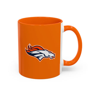 Denver Broncos Accent Coffee Mug — NFL Team Logo 11/15oz