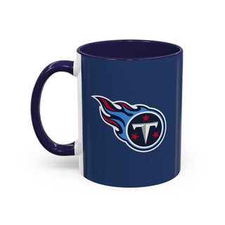 Tennessee Titans Accent Coffee Mug — Navy NFL Logo (11oz & 15oz)