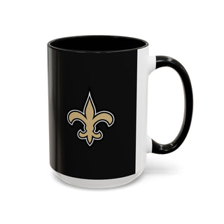 New Orleans Saints Accent Coffee Mug — NFL Fan Ceramic Mug (11/15oz)