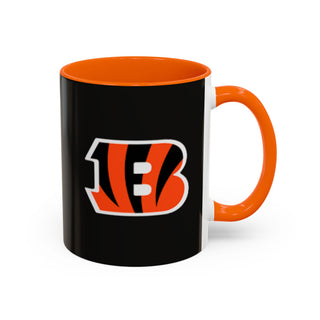 Cincinnati Bengals Black Accent Coffee Mug — Team Logo Fan Mug (11/15 oz)