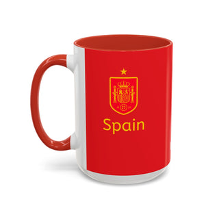 Spain National Football Team Crest Mug | Accent Coffee Mug 11oz 15oz