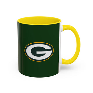 Green Bay Packers Accent Coffee Mug — NFL Team Logo 11/15oz