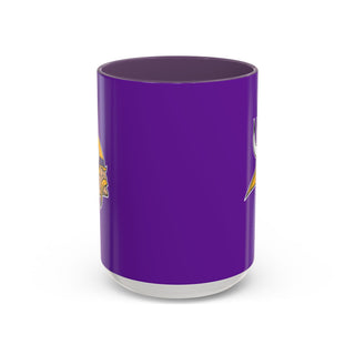 Minnesota Vikings Accent Coffee Mug – Purple & Yellow Team Logo 11/15oz