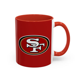 San Francisco 49ers Logo Accent Coffee Mug – NFL Fan Gift (11/15oz)