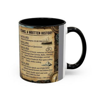 Titanic History Timeline Mug | Accent Coffee Mug