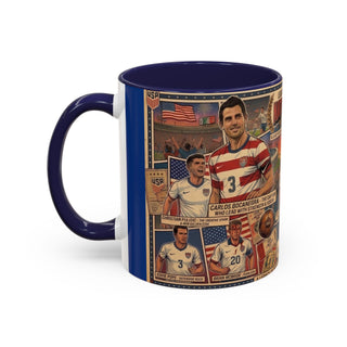 US Men's National Team Soccer Legends Mug | Vintage Collage, Soccer Players