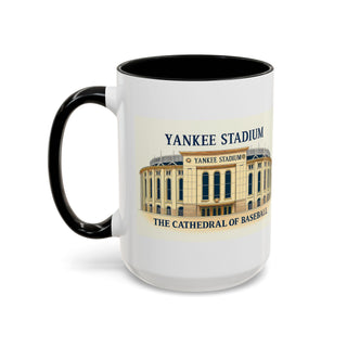 Yankee Stadium Illustration Accent Coffee Mug | Baseball Fan, Sports Collectible
