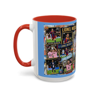 Lionel Messi Legendary Career Mug | World Cup Champion 2022 Accent Coffee Mug
