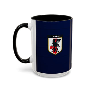 Japan Football Crest Mug | JFA Soccer Emblem Accent Coffee Mug