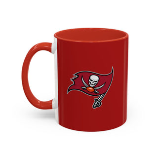 Tampa Bay Buccaneers Accent Coffee Mug - Red & Black Team Logo 11/15oz