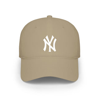 NY Yankees low profile printed logo baseball cap