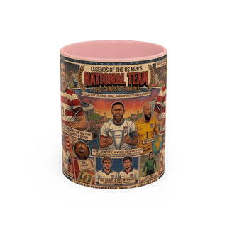 US Men's National Team Soccer Legends Mug | Vintage Collage, Soccer Players